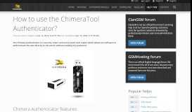 
							         How to use the ChimeraTool Authenticator? - ChimeraTool help								  
							    