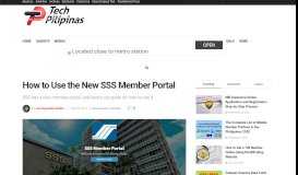
							         How to Use the New SSS Member Portal - Tech Pilipinas								  
							    