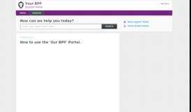 
							         How to use the 'Our BPP' Portal. : Your BPP Help Desk								  
							    