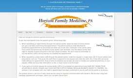 
							         How to use the patient portal ‹ Horizon Family Medicine								  
							    