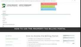 
							         HOW TO USE THE PROPERTY TAX BILLING PORTAL – Clay County ...								  
							    