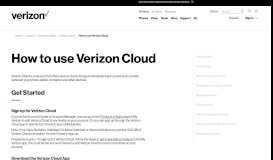 
							         How to use Verizon Cloud - Verizon Wireless								  
							    