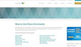 
							         How to Use Voice Commands | Vocera								  
							    