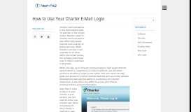 
							         How to Use Your Charter E-Mail Login - The Tech-FAQ								  
							    