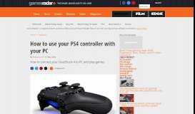 
							         How to use your PS4 controller with your PC | GamesRadar+								  
							    