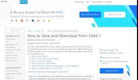 
							         How to View Form 26AS and Download through TRACES Website?								  
							    