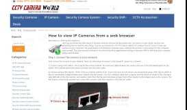 
							         How to view IP Cameras from a web browser / CCTV Camera ...								  
							    