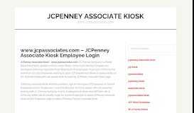 
							         How to View My Work Schedule - JCPenney Associate Kiosk								  
							    