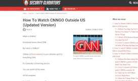 
							         How To Watch CNNGO Outside US (Updated Version)								  
							    