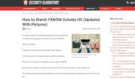 
							         How to Watch FXNOW Outside US (Updated With Pictures)								  
							    