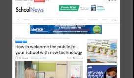 
							         How to welcome the public to your school with new technology								  
							    