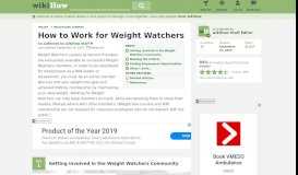 
							         How to Work for Weight Watchers (with Pictures) - wikiHow								  
							    