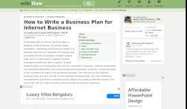 
							         How to Write a Business Plan for Internet Business: 8 Steps								  
							    