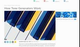 
							         How Tone Generators Work | Sciencing								  
							    