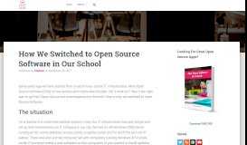 
							         How We Switched to Open Source Software in Our School | Open ...								  
							    