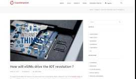 
							         How will eSIMs drive the IOT revolution ? - Counterpoint Research								  
							    
