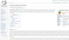 
							         Howard Brown Health Center - Wikipedia								  
							    