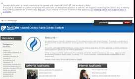 
							         Howard County Public School System - Frontline Recruitment								  
							    