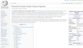
							         Howard County Public School System - Wikipedia								  
							    