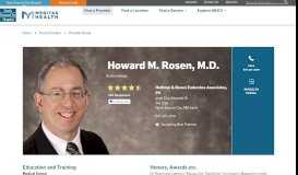 
							         Howard Rosen, M.D. - North Kansas City Hospital								  
							    