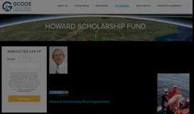 
							         Howard Scholarship Fund - GCOOS - Gulf of Mexico Coastal Ocean ...								  
							    