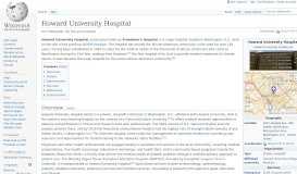 
							         Howard University Hospital - Wikipedia								  
							    