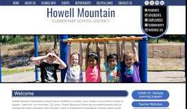 
							         Howell Mountain Elementary School District - Home								  
							    