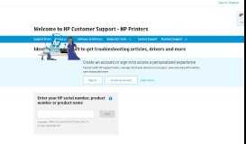 
							         HP HP Printers | HP® Customer Support								  
							    