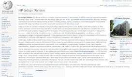 
							         HP Indigo Division - Wikipedia								  
							    