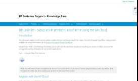 
							         HP LaserJet - Setup an HP printer to Cloud Print using the HP Cloud ...								  
							    