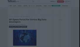 
							         HP Opens Online Portal For Vertica Big Data Developers								  
							    