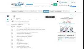 
							         Hp Partner Portal - Acronyms and Abbreviations - The Free Dictionary								  
							    