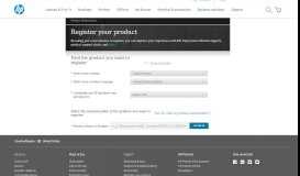 
							         HP Product Registration								  
							    