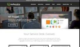 
							         HP Propel Self-Service Portal - Overview and Videos - ResultsPositive								  
							    
