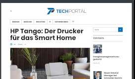
							         HP Tango: Der Drucker für das Smart Home – TechPortal								  
							    