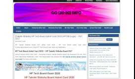 
							         HP Tech Board Admit Card 2019 {HPTSB Login} - PAT ...								  
							    