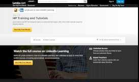 
							         HP Training and Tutorials | Lynda.com								  
							    