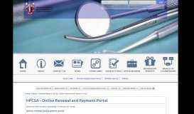 
							         HPCSA - Online Renewal and Payment Portal | OHASA								  
							    