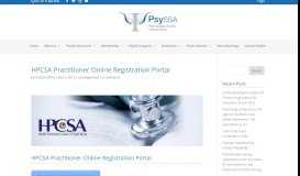 
							         HPCSA Practitioner Online Registration Portal | PsySSA								  
							    