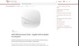
							         HPE OfficeConnect OC20 – Gigabit WiFi available to everyone ...								  
							    