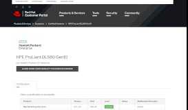 
							         HPE ProLiant DL580 Gen10 - Red Hat Customer Portal								  
							    