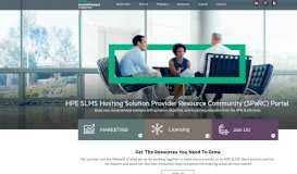 
							         HPE SLMS Cloud & Licensing Solutions - Partner Resources Portal								  
							    