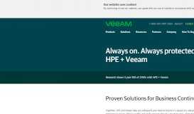
							         HPE Storage Backup Solution - Veeam Availability Suite								  
							    