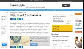 
							         HPS ranked No. 3 in India - Telangana Today								  
							    