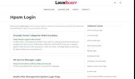 
							         Hpsm Login — Sign in to Account - loginready.com								  
							    