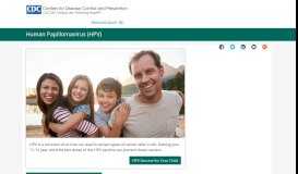 
							         HPV | Home | Human Papillomavirus | CDC								  
							    