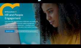 
							         HR and People Engagement - SAP								  
							    