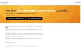 
							         HR and Recruitment agency names – Novanym								  
							    