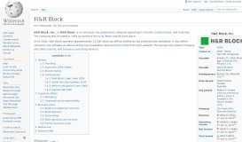 
							         H&R Block - Wikipedia								  
							    