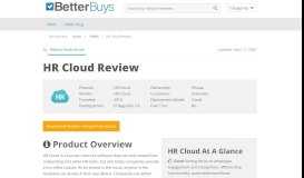 
							         HR Cloud Review – 2019 Pricing, Features, Shortcomings - Better Buys								  
							    